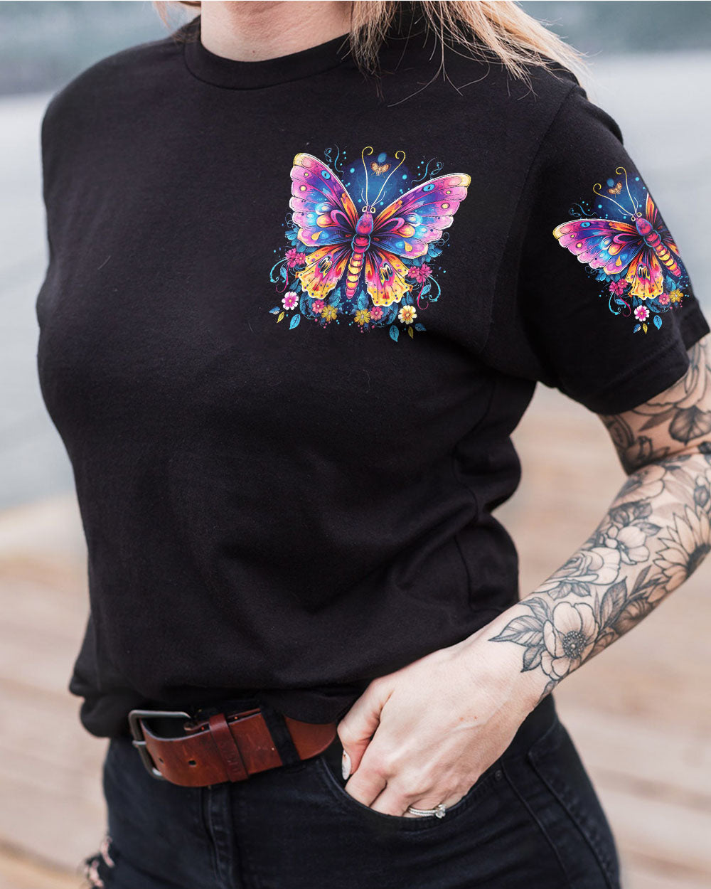 THE WORLD WILL KNOW PEACE BUTTERFLY ALL OVER PRINT - TYTD2006233