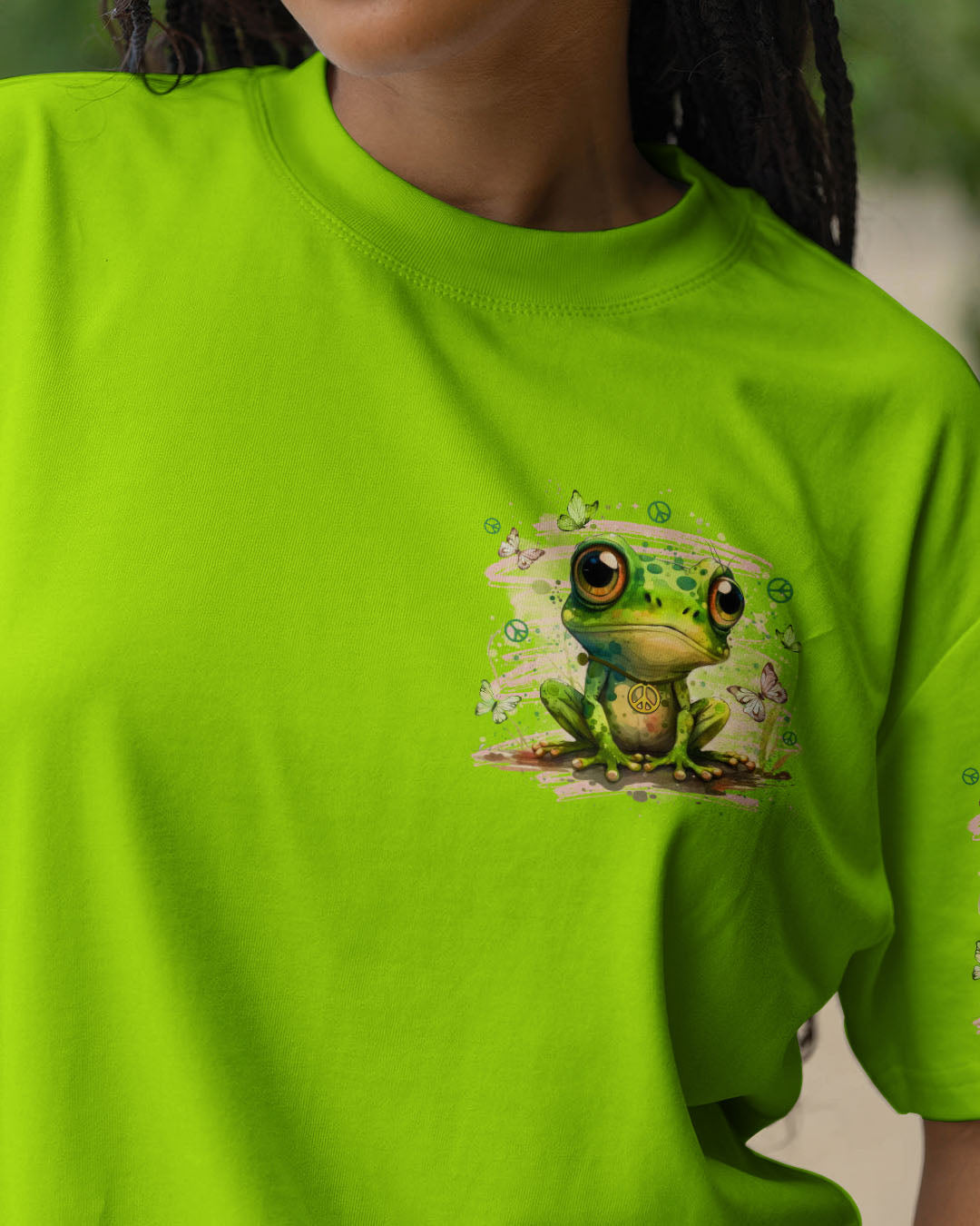 BE YOU THE WORLD  WILL ADJUST FROG ALL OVER PRINT - TYTD2010251