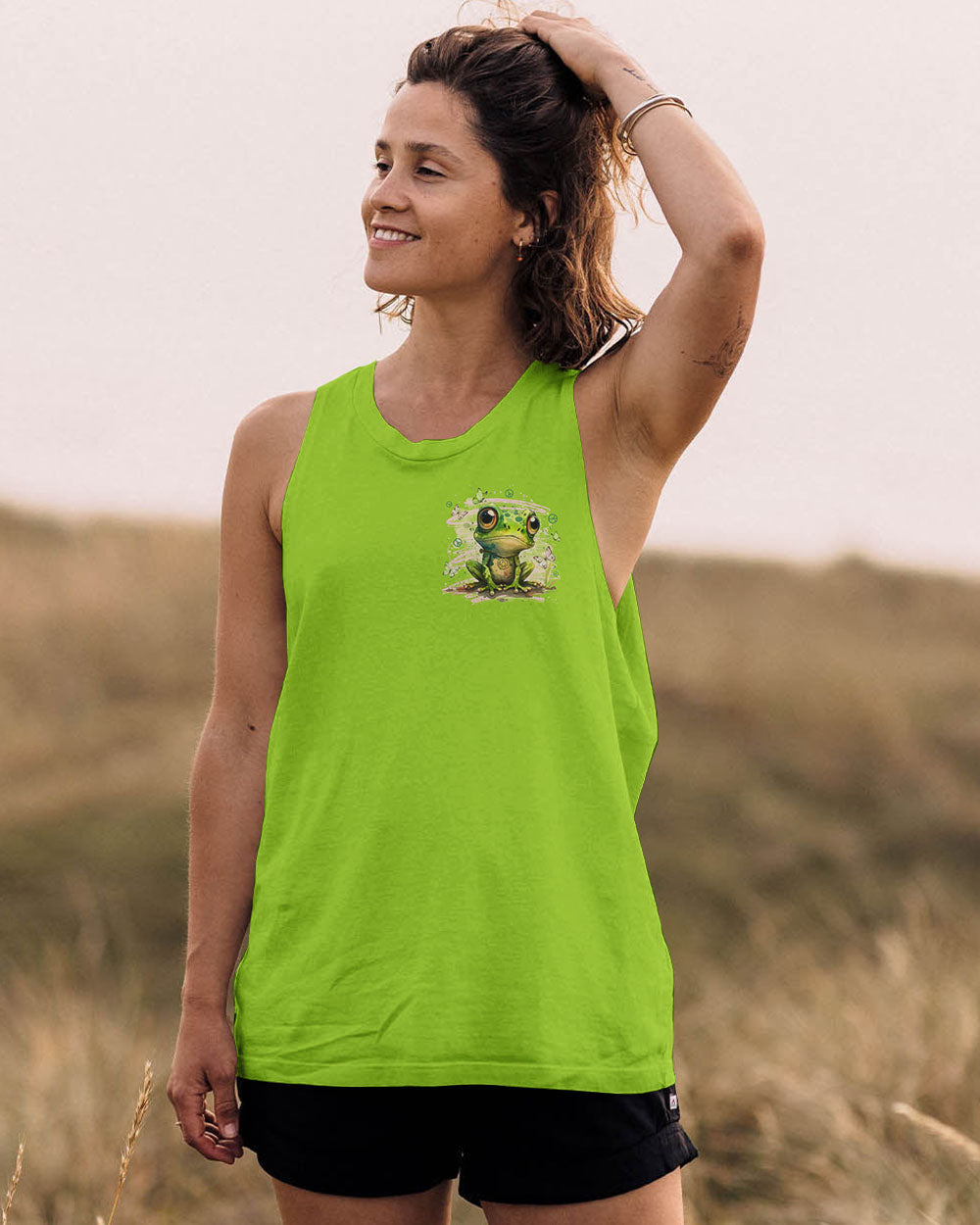 BE YOU THE WORLD  WILL ADJUST FROG ALL OVER PRINT - TYTD2010251