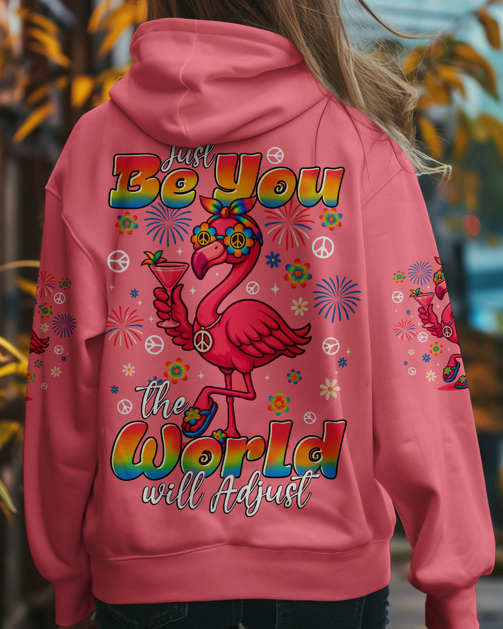 JUST BE YOU FLAMINGO ALL OVER PRINT - TYTD2105253