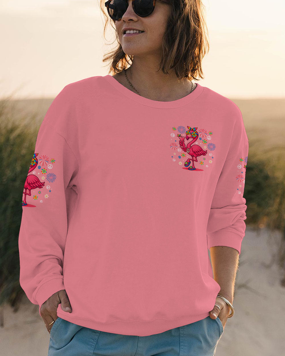 JUST BE YOU FLAMINGO ALL OVER PRINT - TYTD2105253