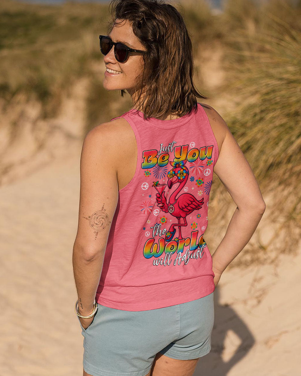 JUST BE YOU FLAMINGO ALL OVER PRINT - TYTD2105253