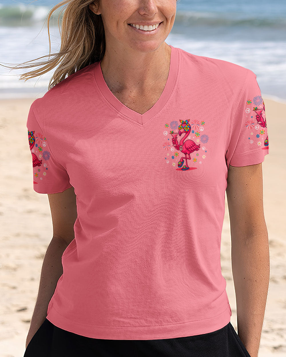 JUST BE YOU FLAMINGO ALL OVER PRINT - TYTD2105253