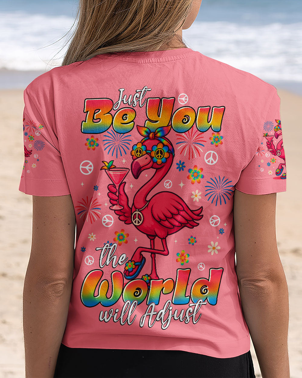 JUST BE YOU FLAMINGO ALL OVER PRINT - TYTD2105253