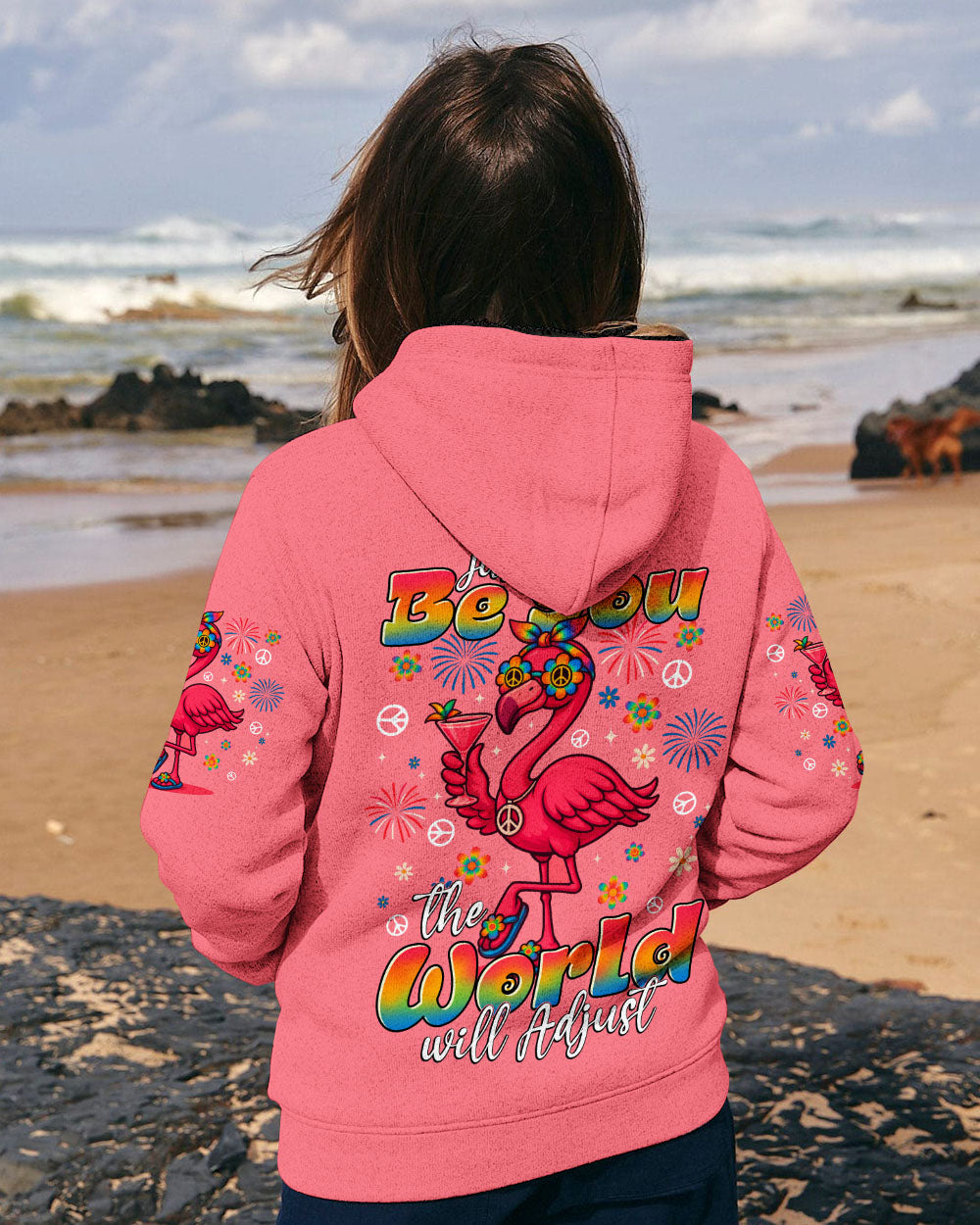 JUST BE YOU FLAMINGO ALL OVER PRINT - TYTD2105253