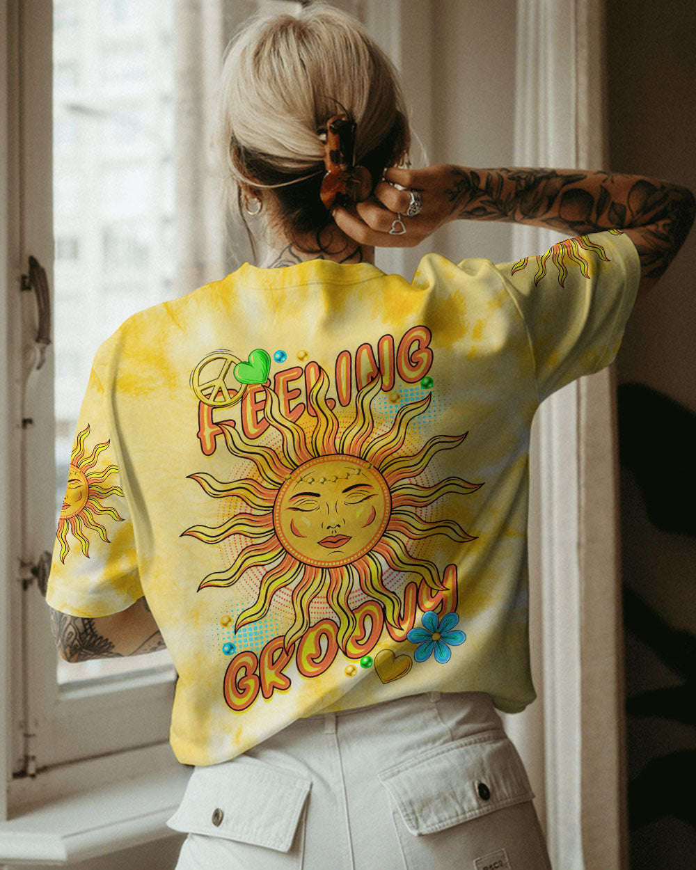 FEELING GROOVY ALL OVER PRINT - TYTD2107233