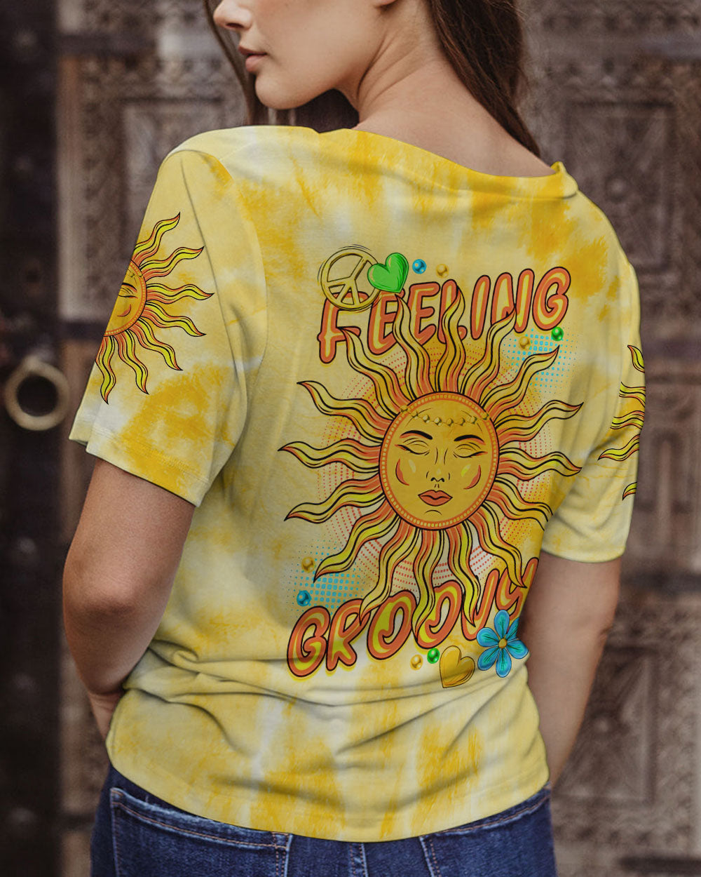FEELING GROOVY ALL OVER PRINT - TYTD2107233