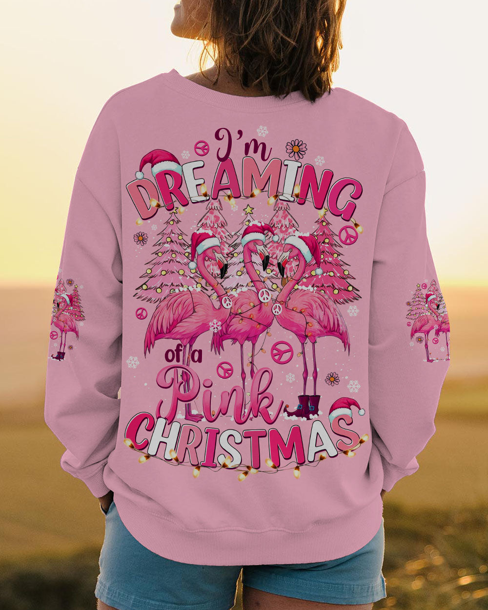 I'M DREAMING OF A PINK CHRISTMAS FLAMINGO ALL OVER PRINT - TYTD2110242