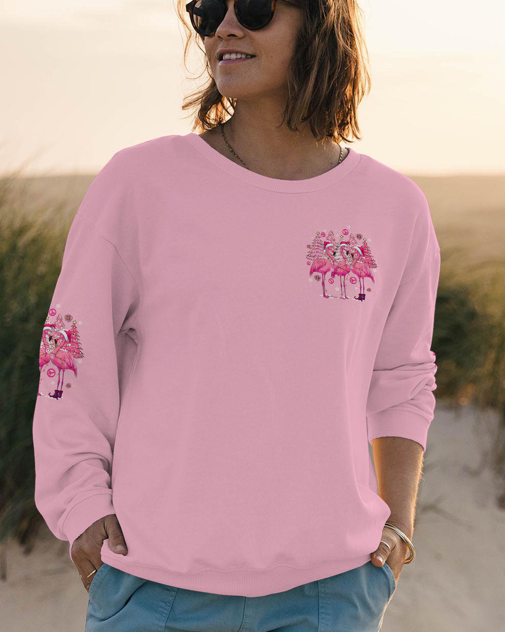 I'M DREAMING OF A PINK CHRISTMAS FLAMINGO ALL OVER PRINT - TYTD2110242