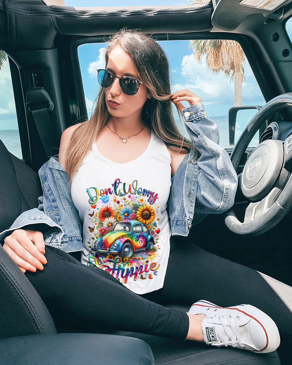 DON'T WORRY BE HIPPIE ALL OVER PRINT - TYTD2201241