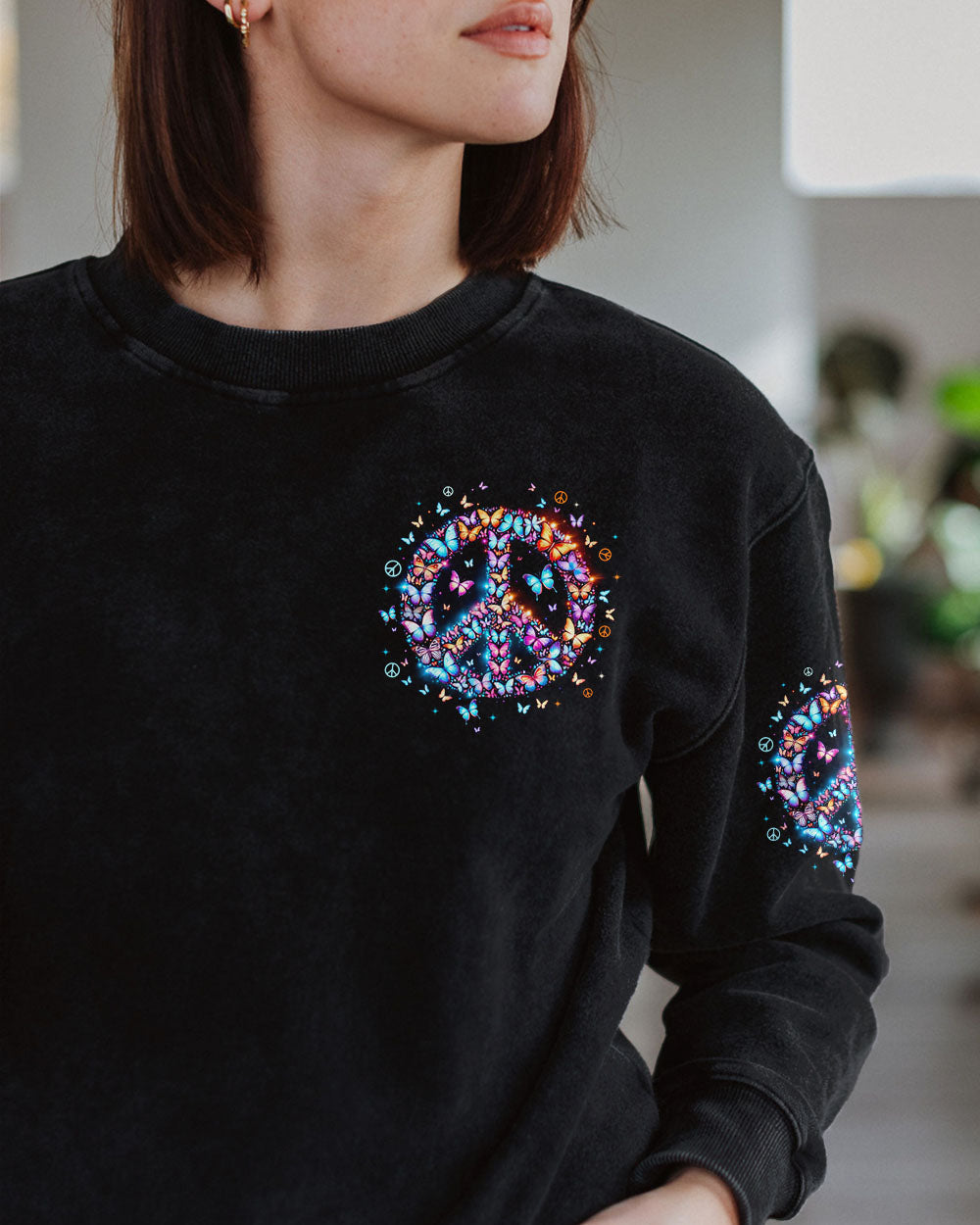 IMAGINE ALL THE PEOPLE LIVING LIFE IN PEACE BUTTERFLIES ALL OVER PRINT - TYTD2203251
