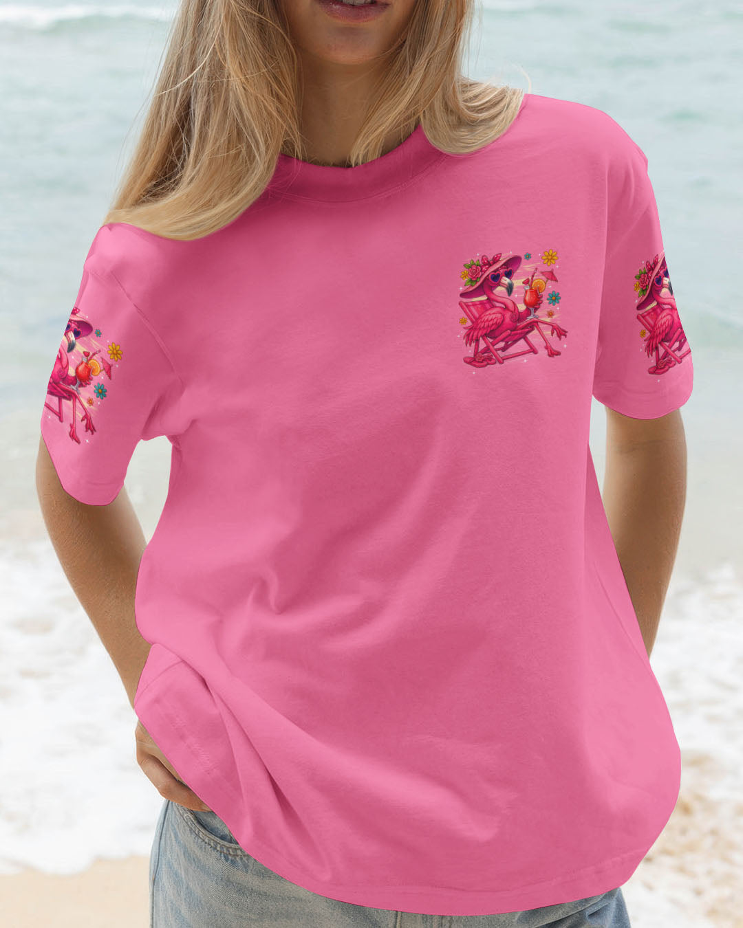 IT'S A BEAUTIFUL DAY FLAMINGO ALL OVER PRINT - TYTD2205251