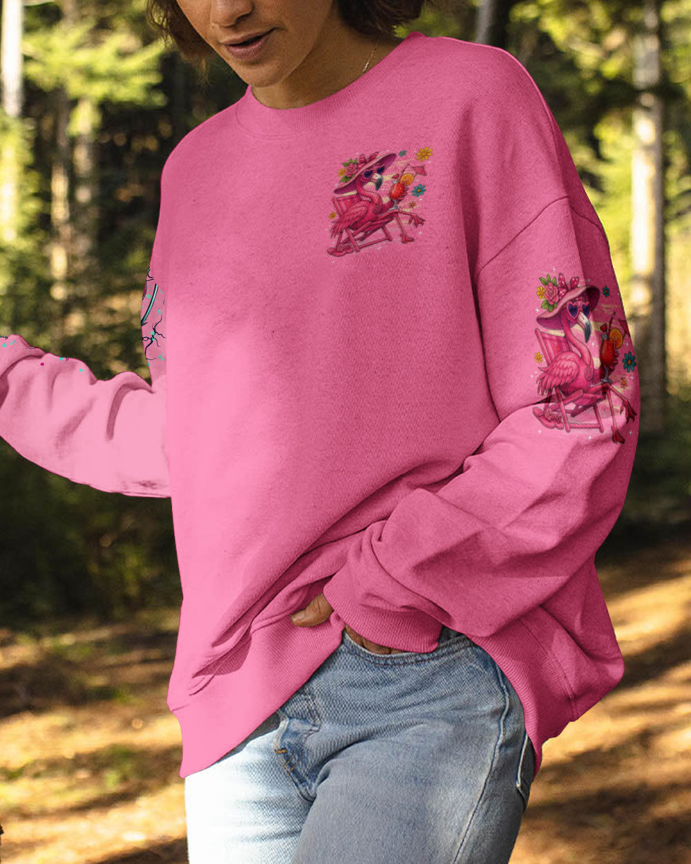 IT'S A BEAUTIFUL DAY FLAMINGO ALL OVER PRINT - TYTD2205251