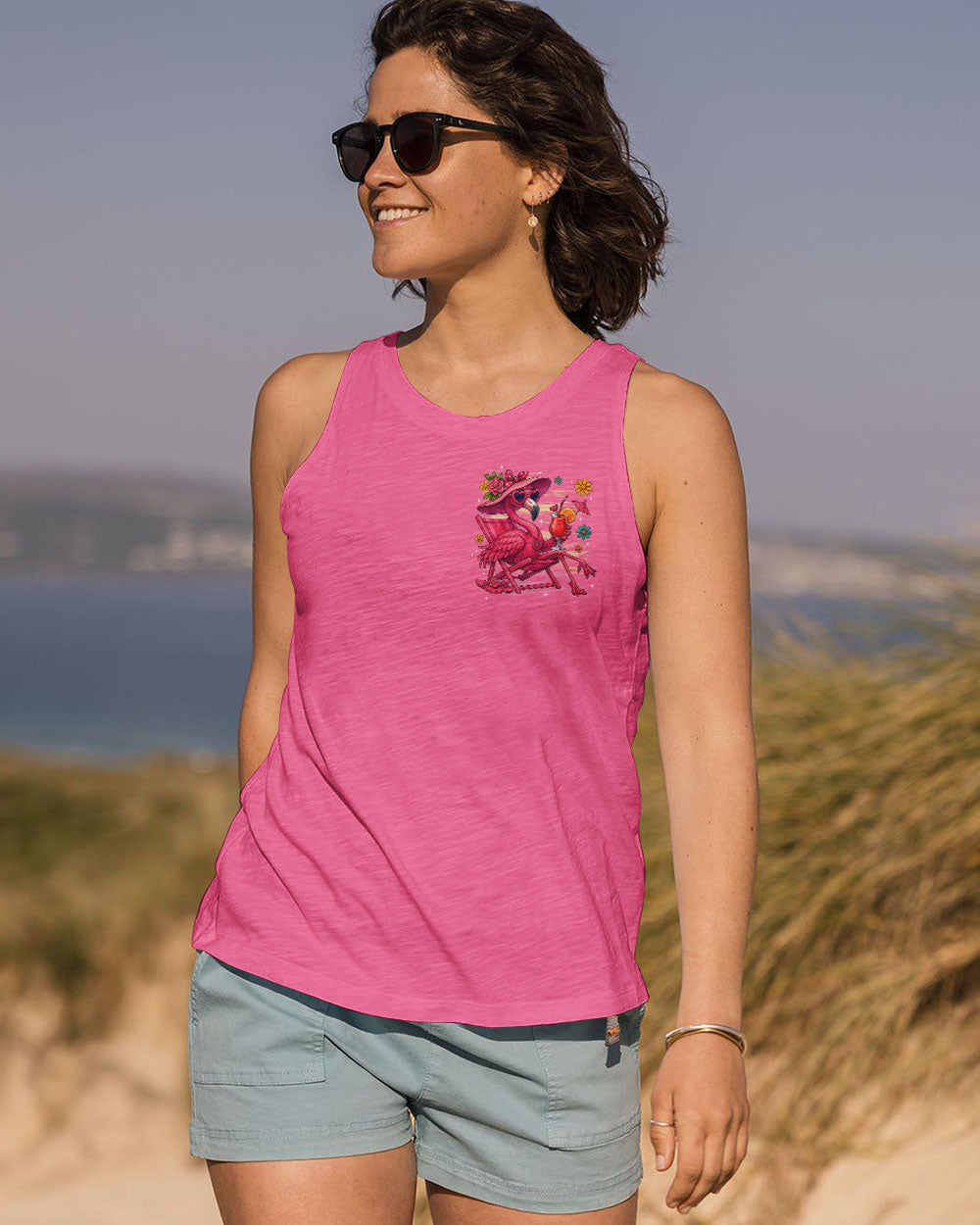IT'S A BEAUTIFUL DAY FLAMINGO ALL OVER PRINT - TYTD2205251