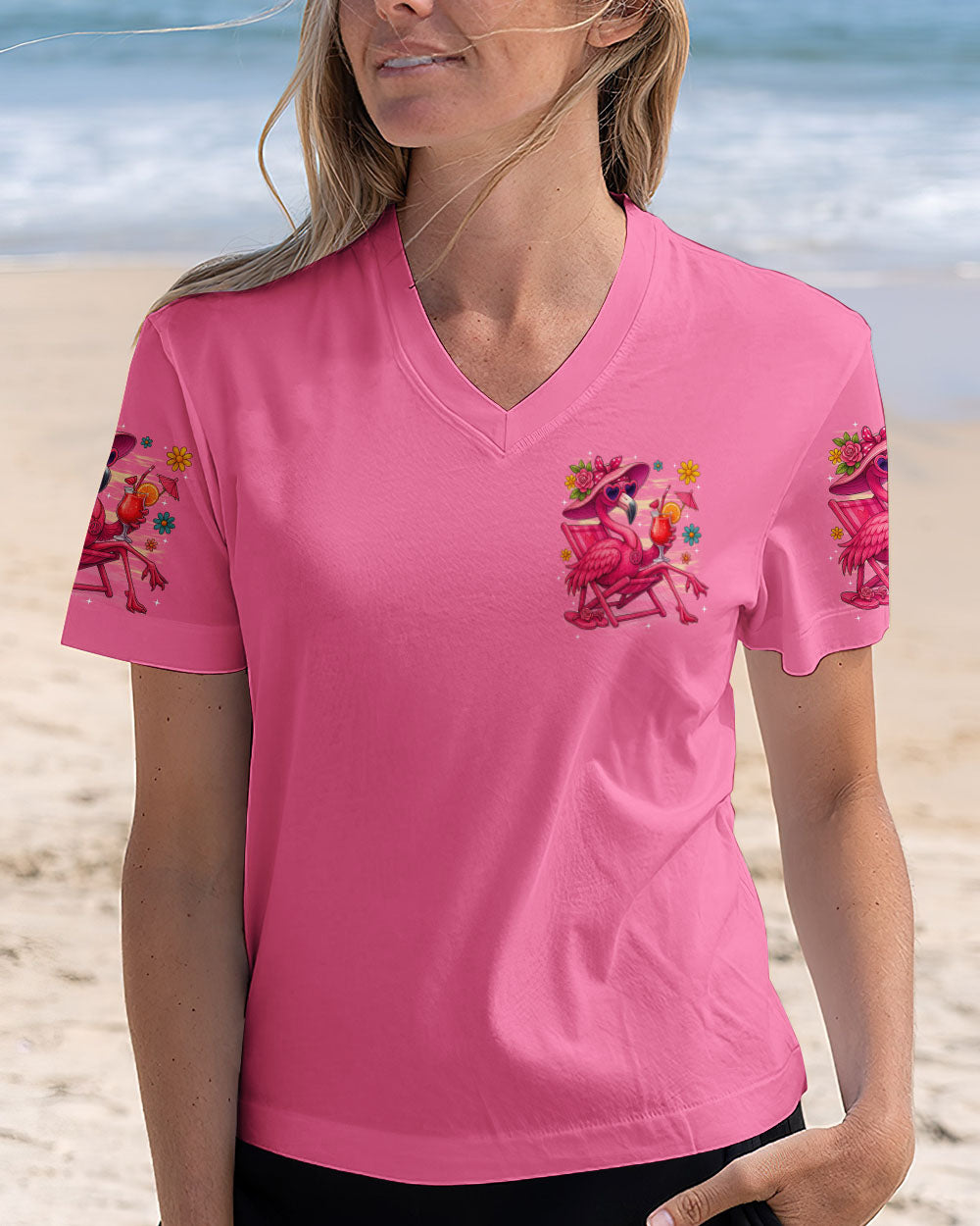 IT'S A BEAUTIFUL DAY FLAMINGO ALL OVER PRINT - TYTD2205251