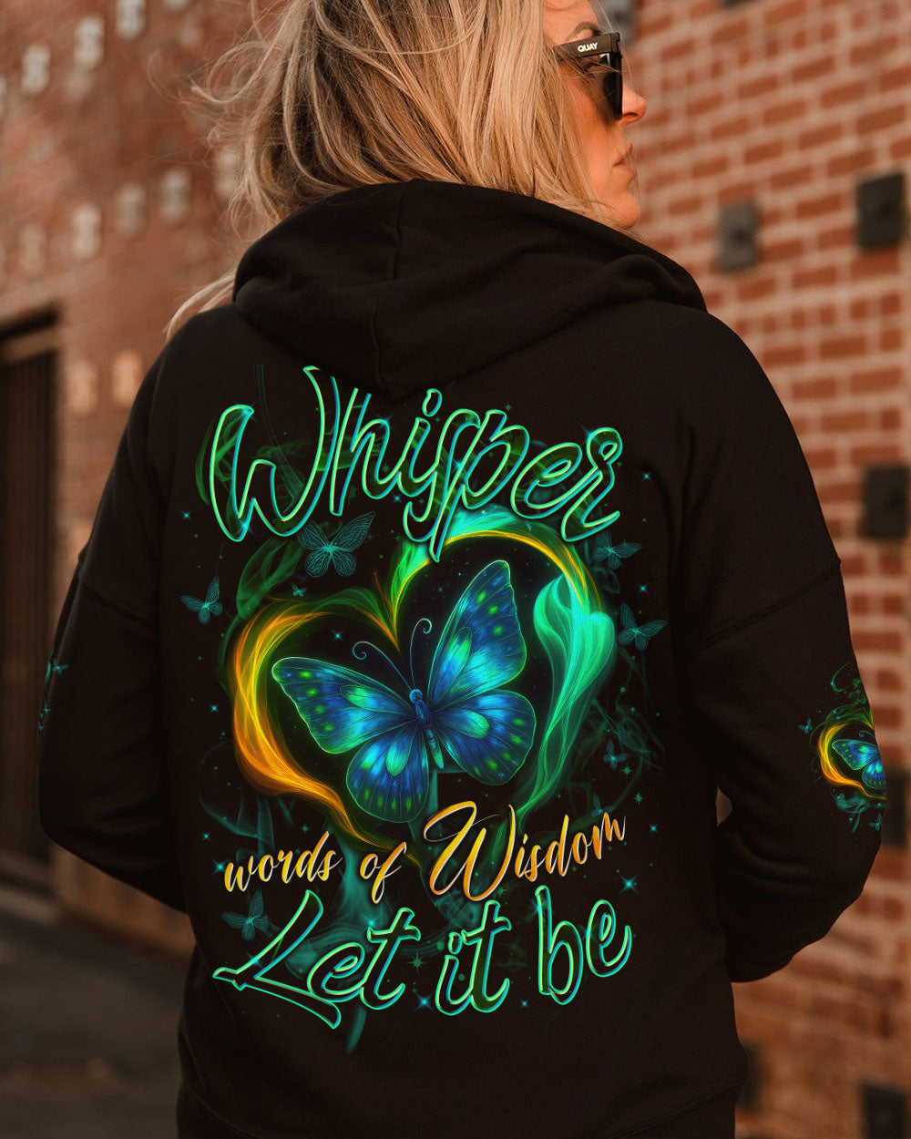 WHISPER WORDS OF WISDOM LET IT BE BUTTERFLY ALL OVER PRINT - TYTD2207252