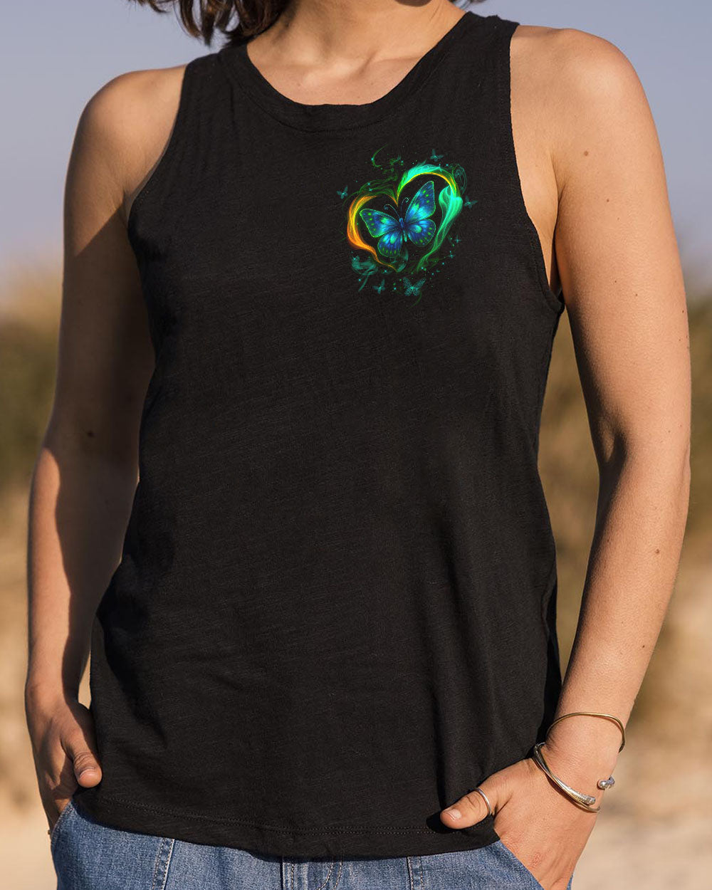 WHISPER WORDS OF WISDOM LET IT BE BUTTERFLY ALL OVER PRINT - TYTD2207252