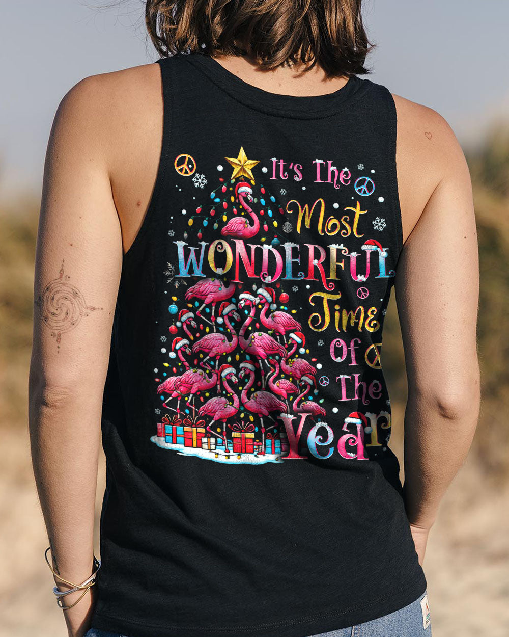 IT'S THE MOST WONDERFUL TIME OF THE YEAR FLAMINGOS CHRISTMAS ALL OVER PRINT - TYTD2210243