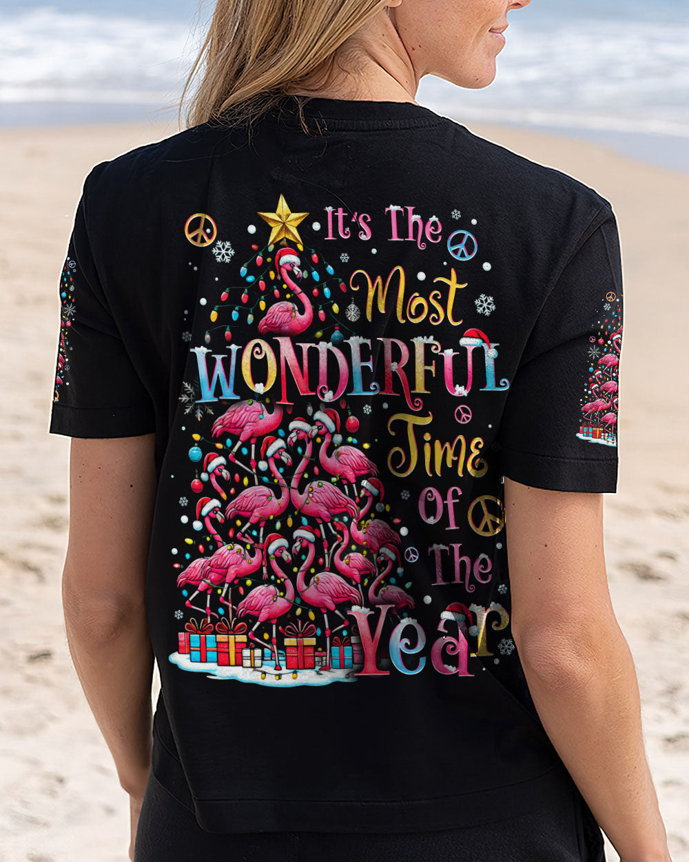 IT'S THE MOST WONDERFUL TIME OF THE YEAR FLAMINGOS CHRISTMAS ALL OVER PRINT - TYTD2210243