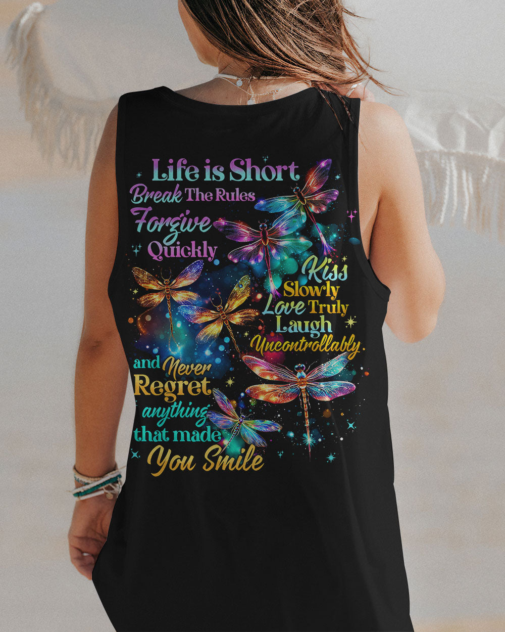 NEVER REGRET ANYTHING THAT MADE YOU SMILE ALL OVER PRINT - TYTD2301241