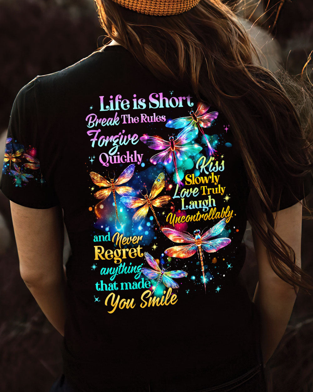 NEVER REGRET ANYTHING THAT MADE YOU SMILE ALL OVER PRINT - TYTD2301241