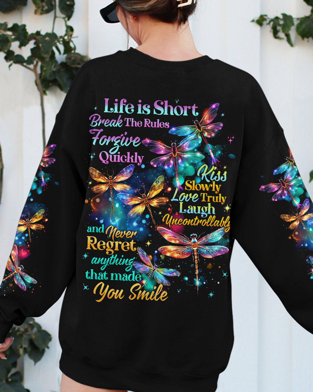 NEVER REGRET ANYTHING THAT MADE YOU SMILE ALL OVER PRINT - TYTD2301241