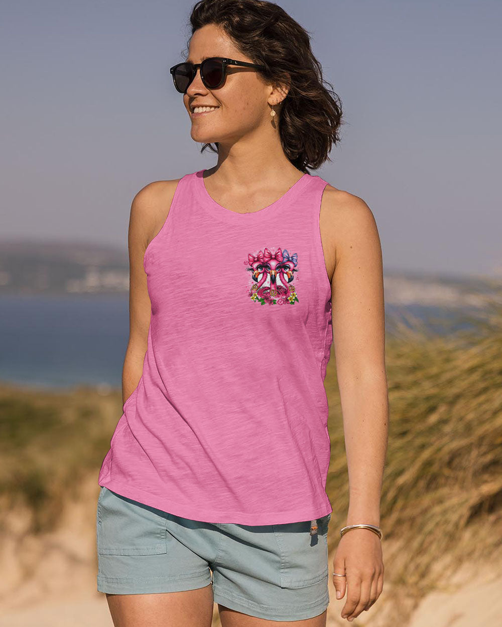 GOOD TIMES CRAZY FRIEND FLAMINGO ALL OVER PRINT - TYTD2305242