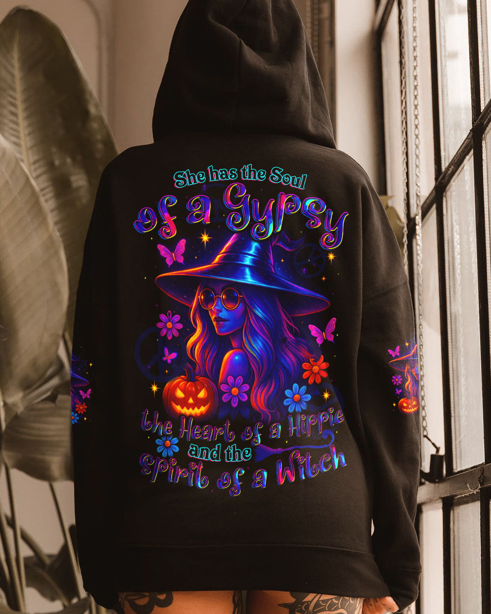 SPIRIT OF A WITCH HIPPIE HALLOWEEN ALL OVER PRINT - TYTD2307252