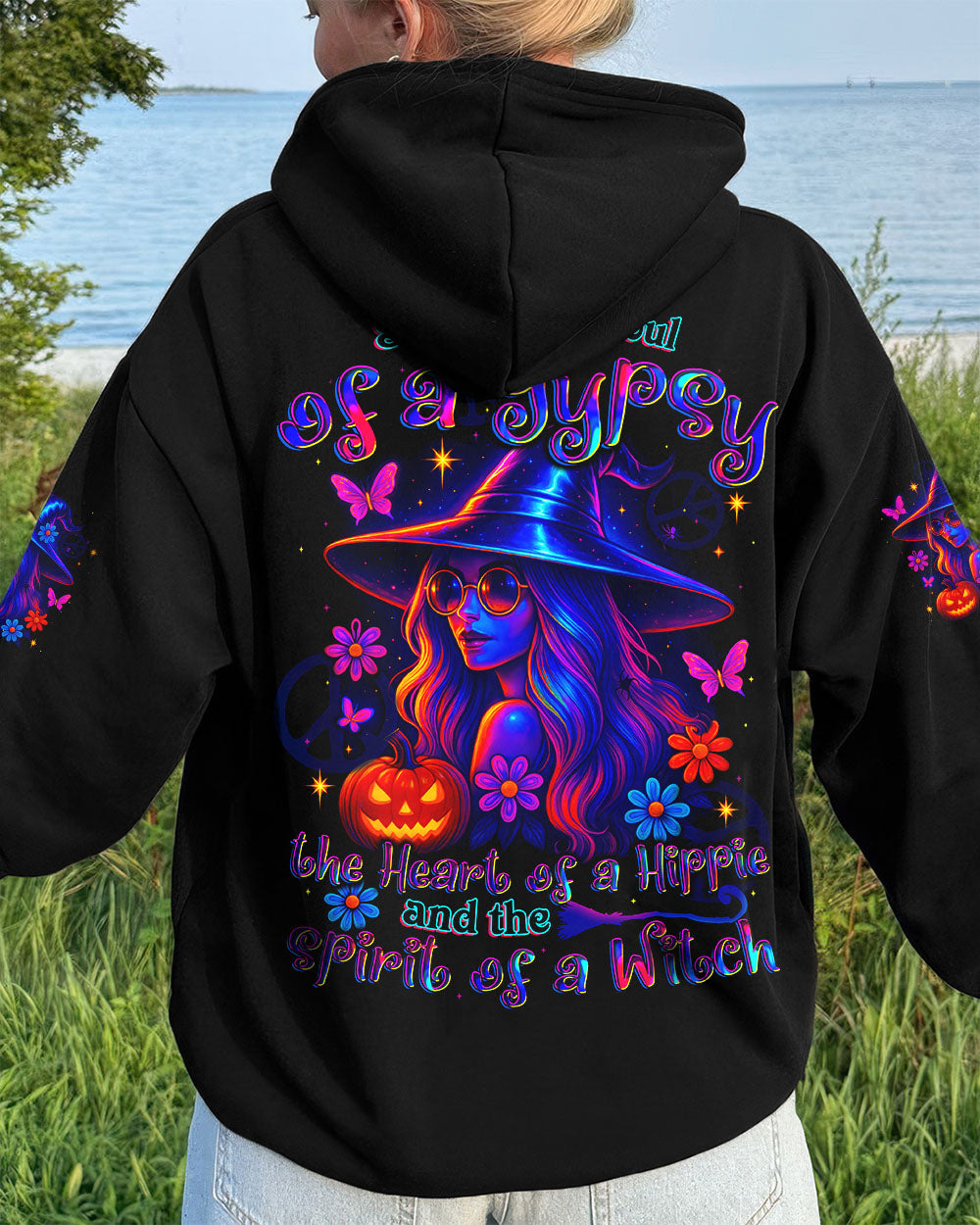 SPIRIT OF A WITCH HIPPIE HALLOWEEN ALL OVER PRINT - TYTD2307252
