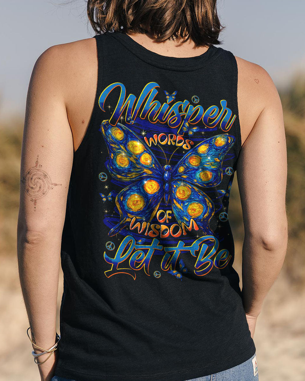 WHISPER WORDS OF WISDOM LET IT BE BUTTERFLY ALL OVER PRINT - TYTD2309253