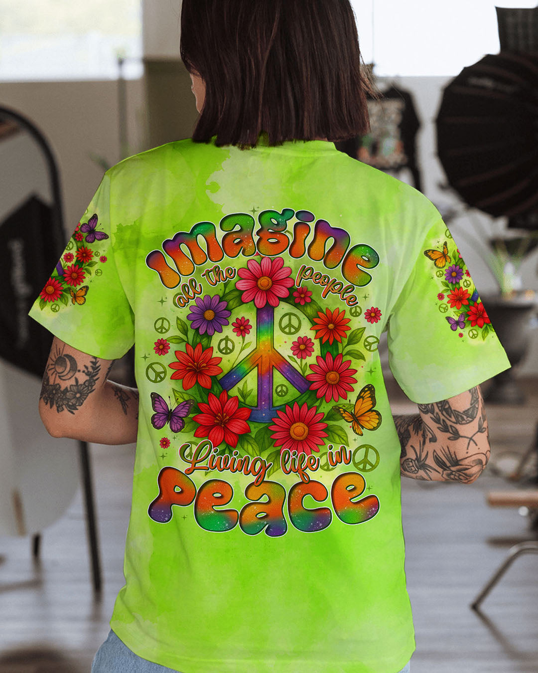 IMAGINE ALL THE PEOPLE LIVING LIFE IN PEACE ALL OVER PRINT - TYTD2406251