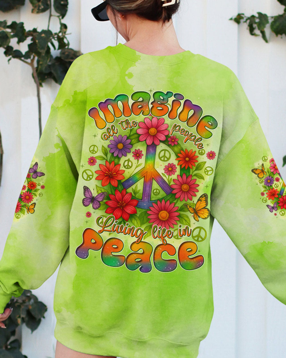 IMAGINE ALL THE PEOPLE LIVING LIFE IN PEACE ALL OVER PRINT - TYTD2406251