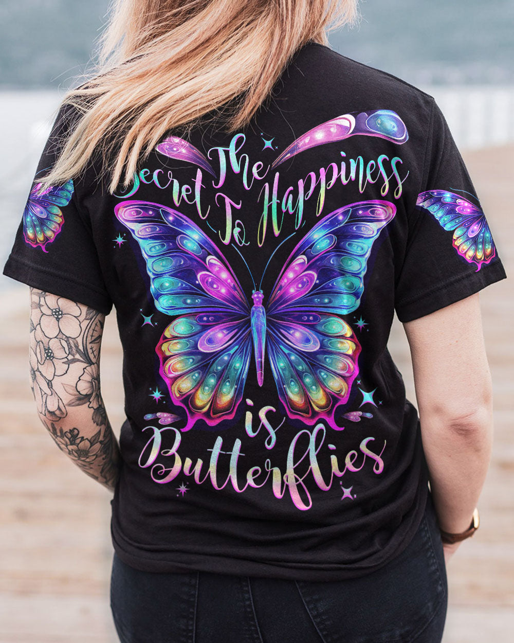 THE SECRET TO HAPPINESS ALL OVER PRINT - TYTD2407233