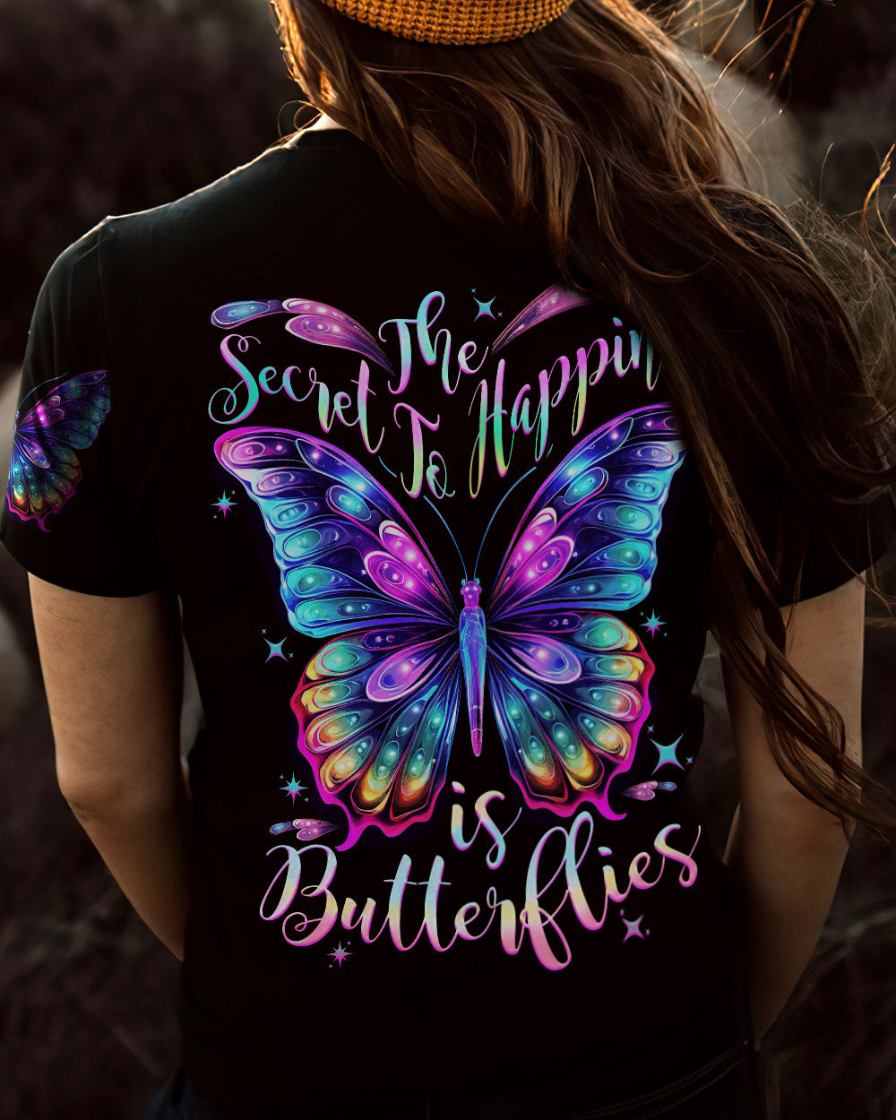 THE SECRET TO HAPPINESS ALL OVER PRINT - TYTD2407233