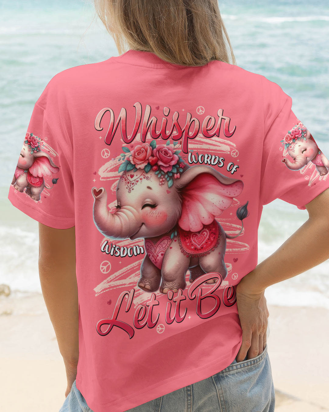 WHISPER WORDS OF WISDOM LET IT BE ELEPHANT ALL OVER PRINT - TYTD2410252