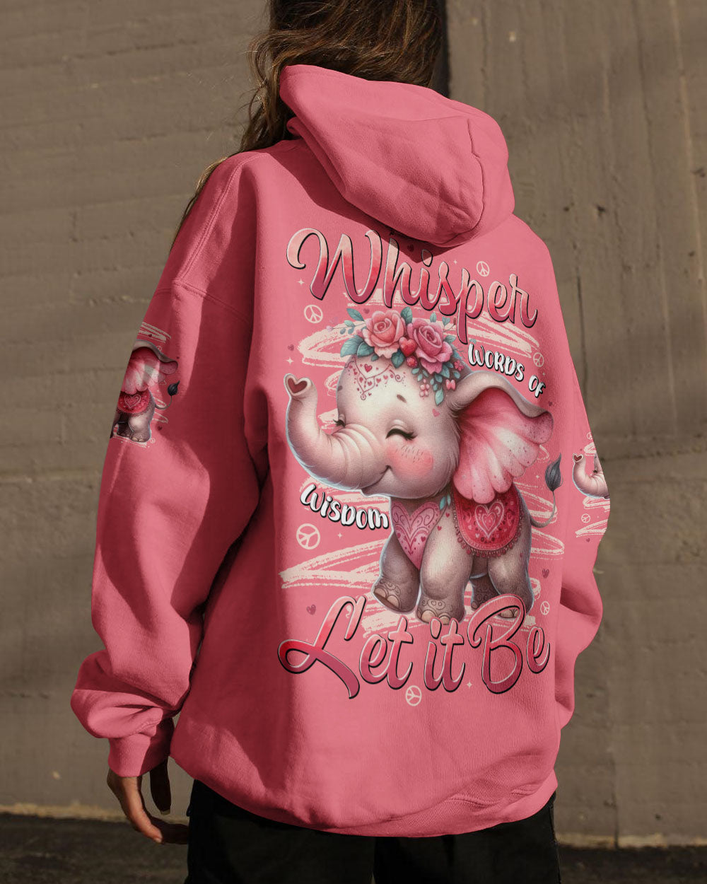 WHISPER WORDS OF WISDOM LET IT BE ELEPHANT ALL OVER PRINT - TYTD2410252