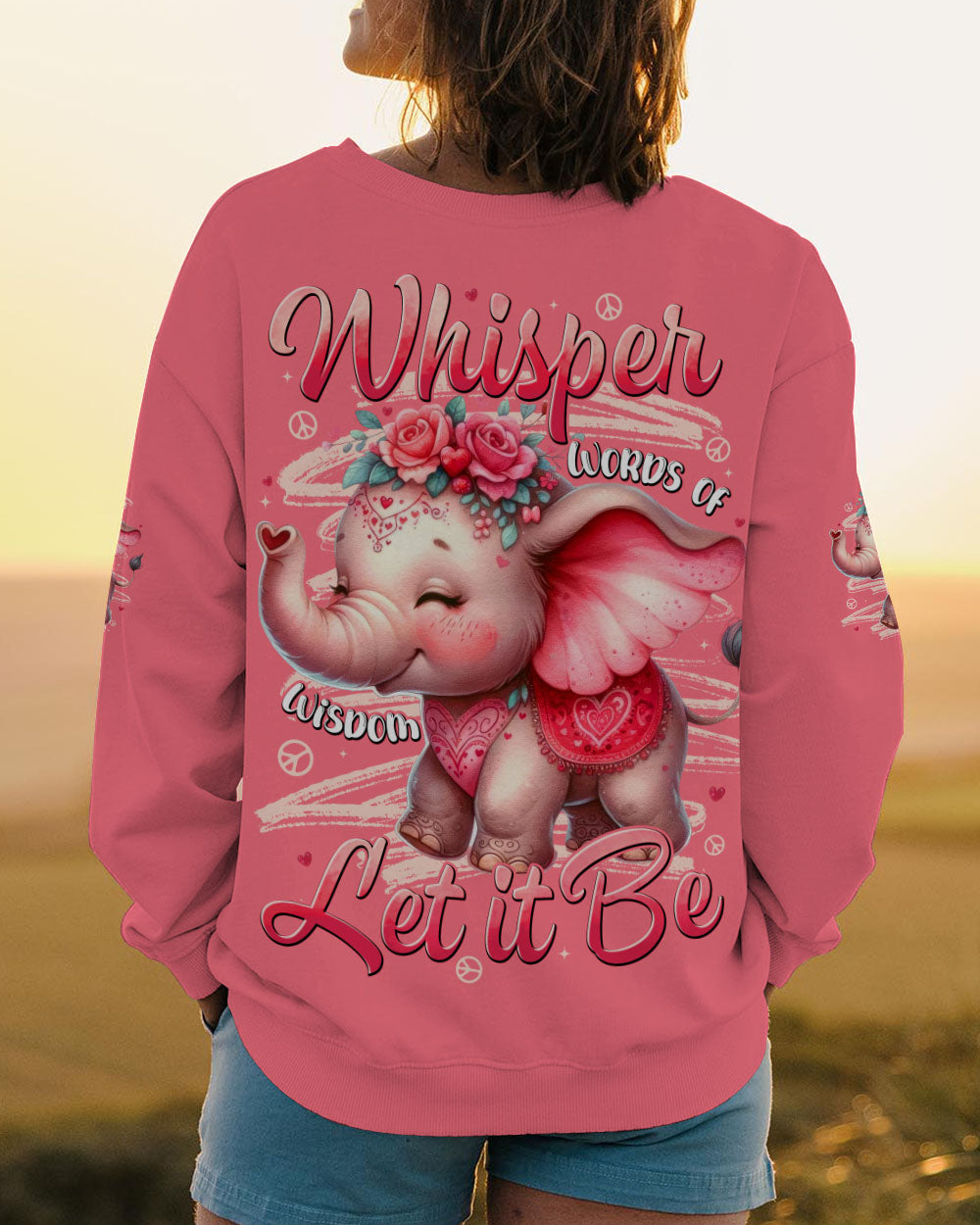 WHISPER WORDS OF WISDOM LET IT BE ELEPHANT ALL OVER PRINT - TYTD2410252