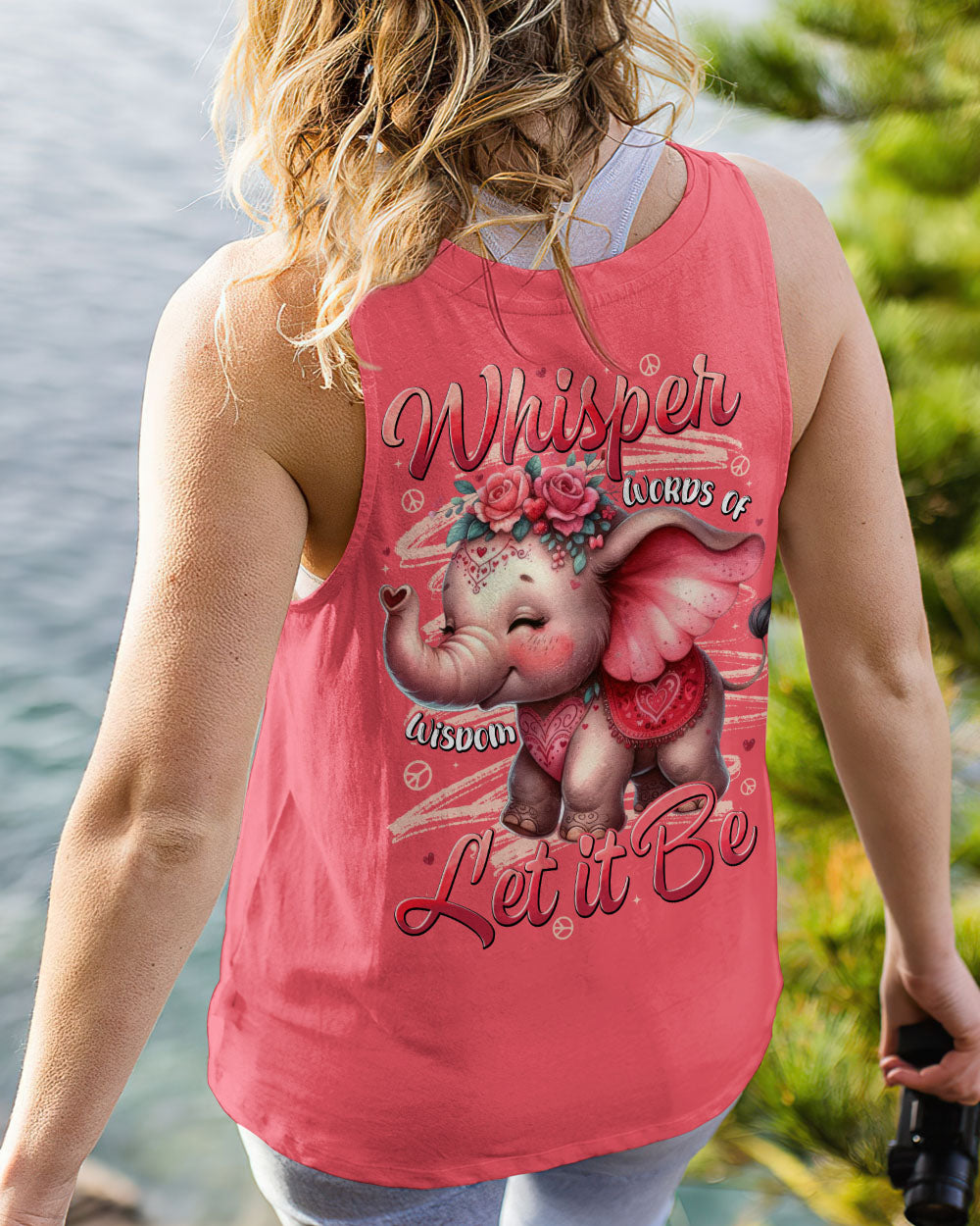WHISPER WORDS OF WISDOM LET IT BE ELEPHANT ALL OVER PRINT - TYTD2410252