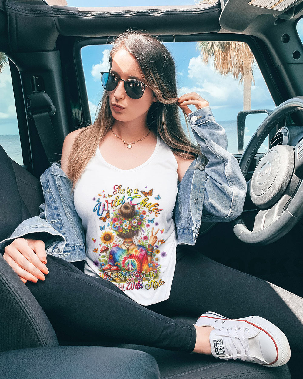SHE IS A WILD CHILD ALL OVER PRINT - TYTD2501242