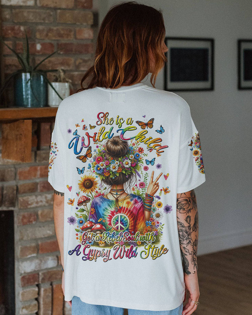 SHE IS A WILD CHILD ALL OVER PRINT - TYTD2501242