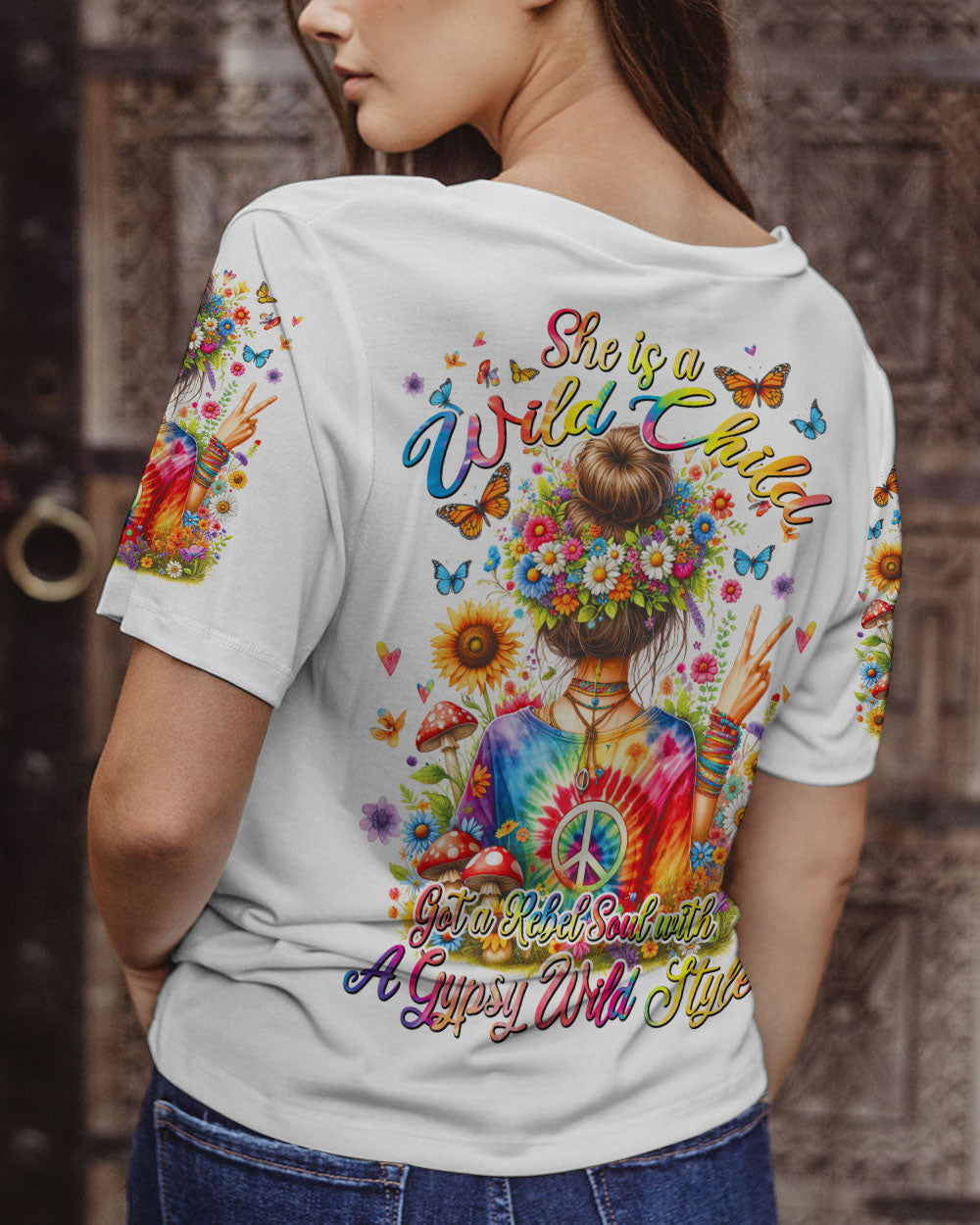 SHE IS A WILD CHILD ALL OVER PRINT - TYTD2501242