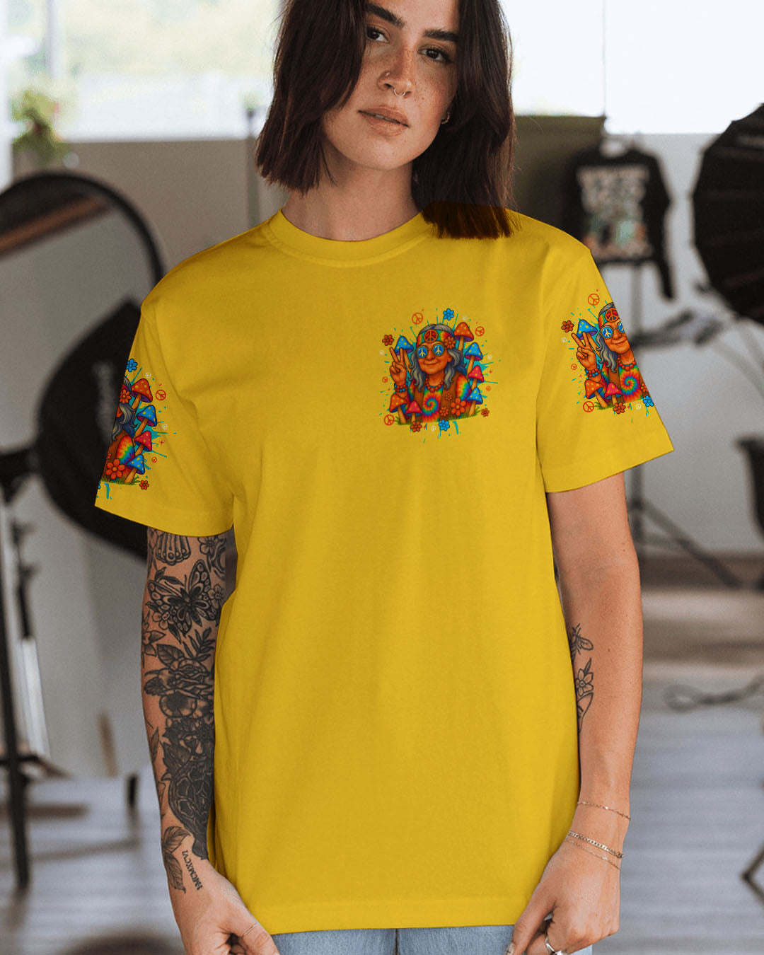 OLD HIPPIES ALL OVER PRINT - TYTD2507251