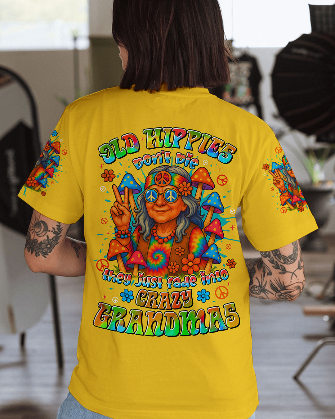 OLD HIPPIES ALL OVER PRINT - TYTD2507251