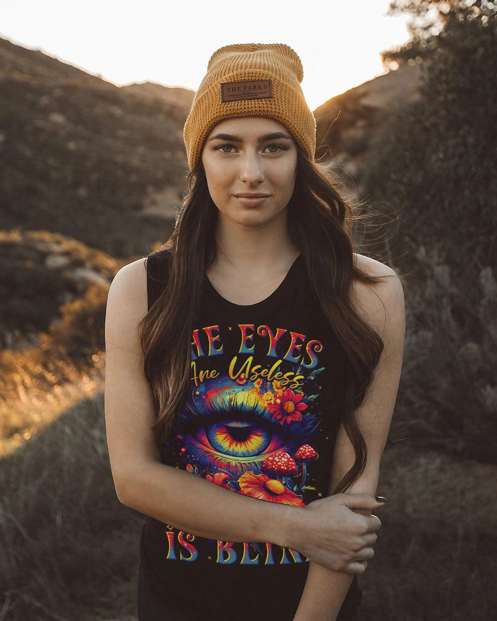 THE EYES ARE USELESS WHEN THE MIND IS BLIND ALL OVER PRINT - TYTD2509241
