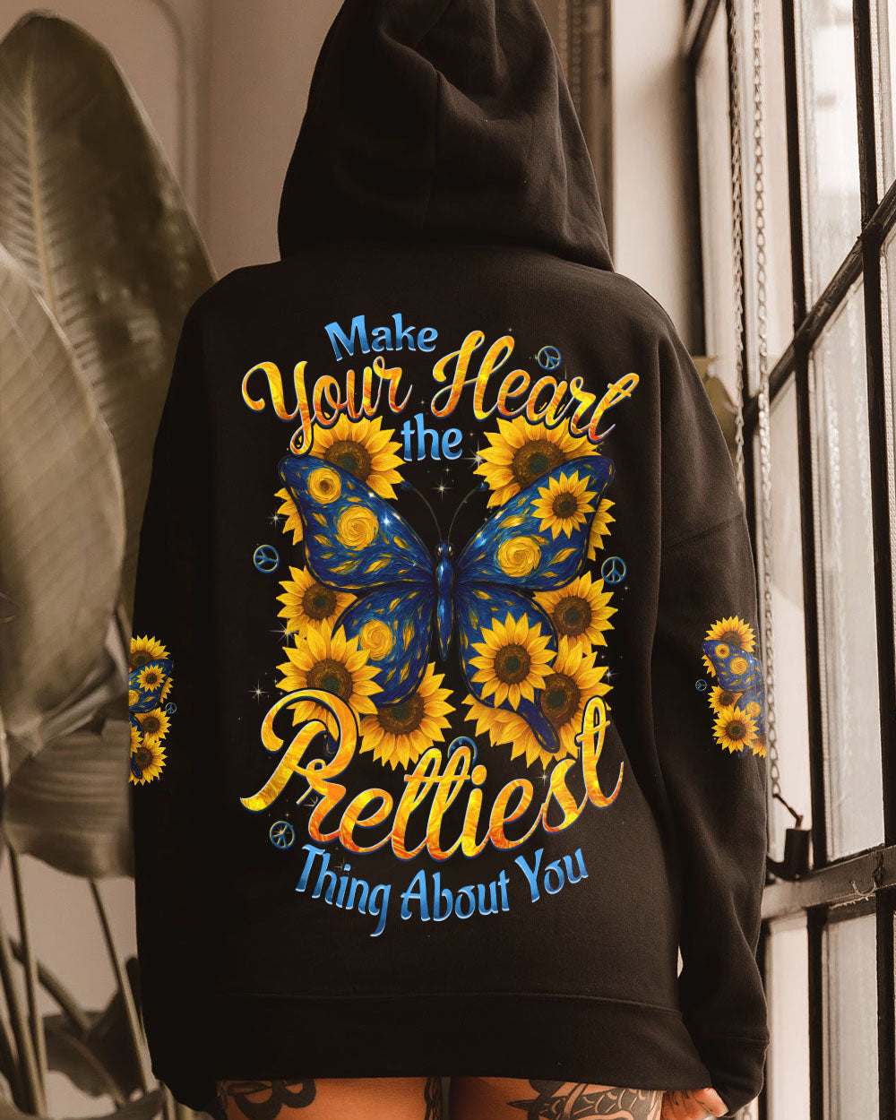 MAKE YOUR HEART THE PRETTIEST BUTTERFLY ALL OVER PRINT - TYTD2509252