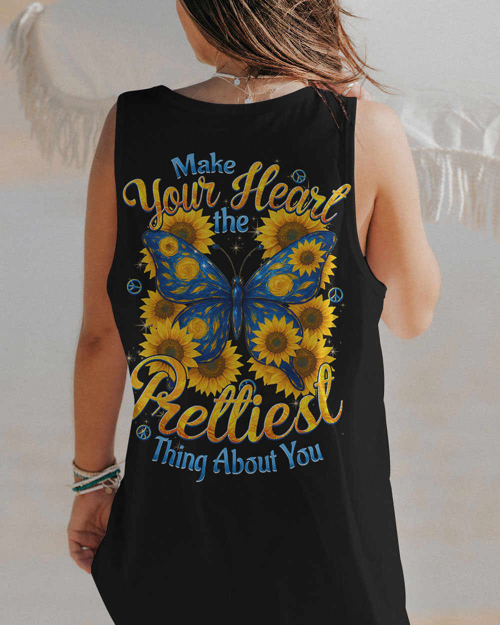 MAKE YOUR HEART THE PRETTIEST BUTTERFLY ALL OVER PRINT - TYTD2509252
