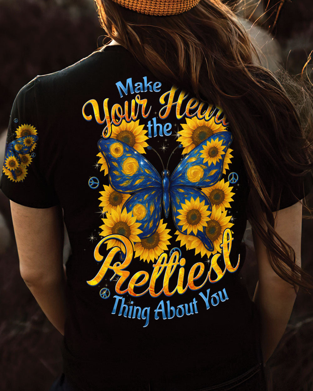 MAKE YOUR HEART THE PRETTIEST BUTTERFLY ALL OVER PRINT - TYTD2509252