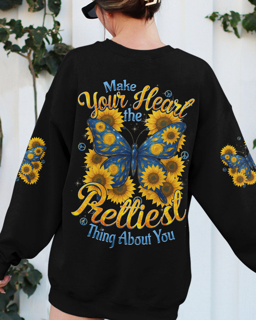 MAKE YOUR HEART THE PRETTIEST BUTTERFLY ALL OVER PRINT - TYTD2509252