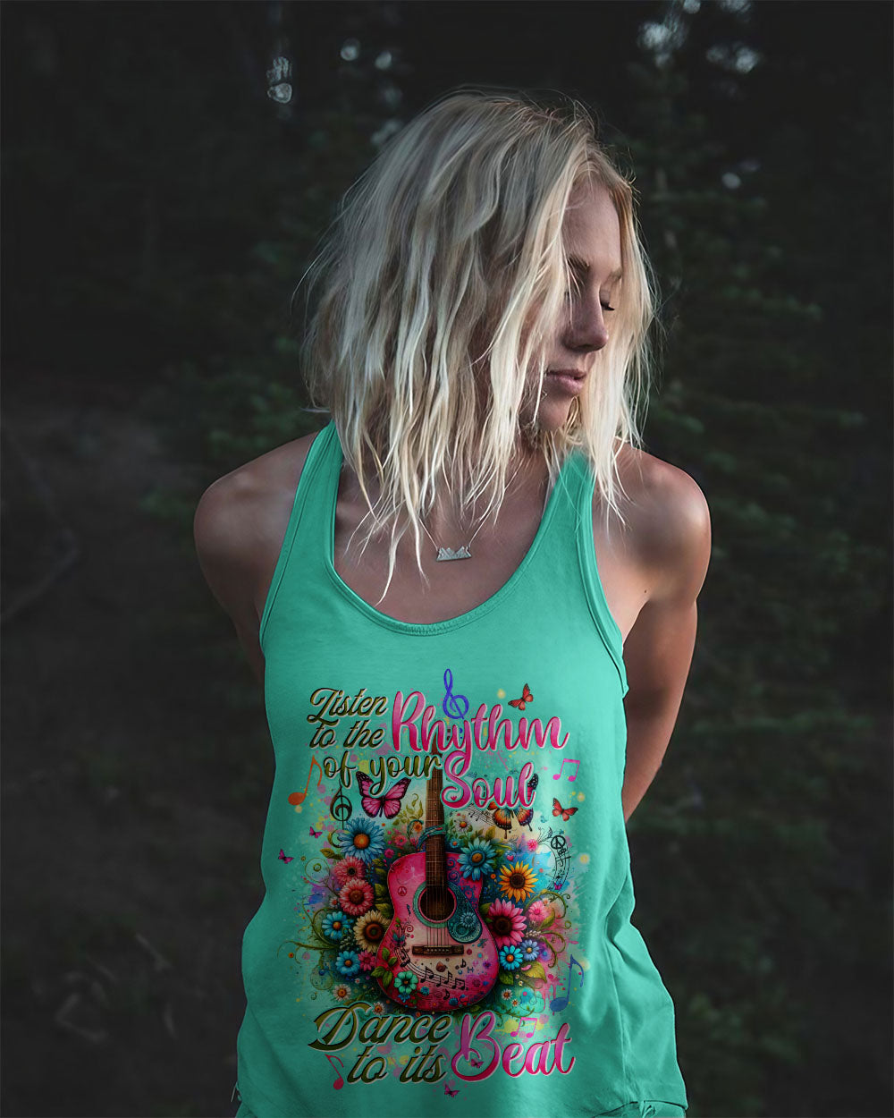 LISTEN TO THE RHYTHM OF YOUR SOUL GUITAR ALL OVER PRINT - TYTD2604244