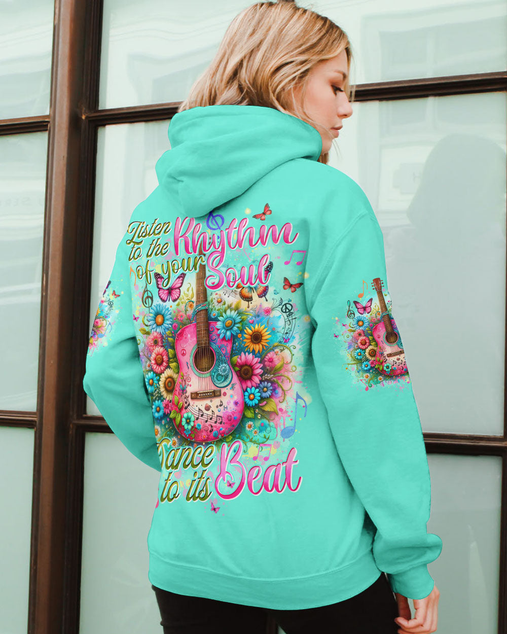 LISTEN TO THE RHYTHM OF YOUR SOUL GUITAR ALL OVER PRINT - TYTD2604244